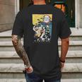 Demon Slayer Art Mens Back Print T-shirt Gifts for Men