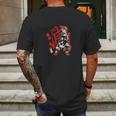 Demon Slayer Graphic Red Mens Back Print T-shirt Gifts for Men