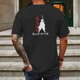 Demon Slayer Silhouette Mens Back Print T-shirt Gifts for Men