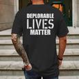 Deplorable Lives Matter Usa Army Stamp Mens Back Print T-shirt Gifts for Men