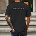 Deplorable Vintage Retro Mens Back Print T-shirt Gifts for Men