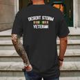 Desert Storm Veteran Pride Persian Gulf War Service Ribbon Graphic Design Printed Casual Daily Basic Mens Back Print T-shirt Gifts for Men