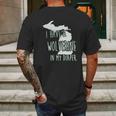 In My Diaper I Have A Wolverine State Of Michigan Msu Mens Back Print T-shirt Gifts for Men