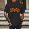 Dio Band Logo Red Mens Back Print T-shirt Gifts for Men