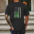 Distressed Donate Life Usa Flag Organ Kidney Donor Ribbon Mens Back Print T-shirt Gifts for Men