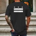 The District Of Columbia Flag Design Mens Back Print T-shirt Gifts for Men