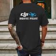 Dji Drone Pilot Logo Mens Back Print T-shirt Gifts for Men