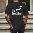 The Dogfather Doberman Pinscher Mens Back Print T-shirt Gifts for Men