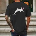 Dolphin Easter Bunny T-Shirt For Dolphin Lovers Mens Back Print T-shirt Gifts for Men