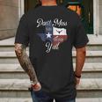 Dont Mess With Vintage Texas Longhorn Lone Star State Pride Mens Back Print T-shirt Gifts for Men