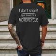 I Dont Snore I Just Dream Im A Jeep S Mens Back Print T-shirt Gifts for Men