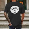 Dr Seuss Thing 2 Emblem Red Mens Back Print T-shirt Gifts for Men