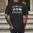 Mens Drink Up Pussies Mens Back Print T-shirt Gifts for Men