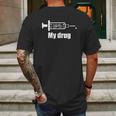 My Drug Bicycle Mens Back Print T-shirt Gifts for Men