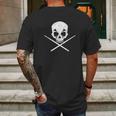 Drummer Drum Sticks Skull Black Metal Mens Back Print T-shirt Gifts for Men