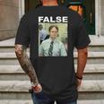 Dwight Schrute False Funny Mens Back Print T-shirt Gifts for Men