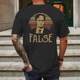 Dwight Schrute False Vintage Mens Back Print T-shirt Gifts for Men