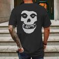 A And E Designs Misfits Fiend Skull Heather Mens Back Print T-shirt Gifts for Men