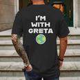 Earth Day Climate Change I Am With Greta Science Graphic Mens Back Print T-shirt Gifts for Men