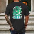 Eat The Rich Anti Capitalism Mens Back Print T-shirt Gifts for Men