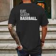 Eat Sleep Baseball Bold Text Baseball Tees By Chalktalk Sports Mens Back Print T-shirt Gifts for Men