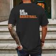 Eat Sleep Basketball Youth Basketball By Chalktalk Sports Mens Back Print T-shirt Gifts for Men