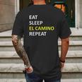 Eat Sleep El Camino Repeat Mens Back Print T-shirt Gifts for Men