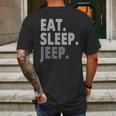 Eat Sleep Jeep For Jeep Drivers Mens Back Print T-shirt Gifts for Men