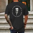 Edgar Allan Poe Quote All That We See Or Seem Is But A Dream Mens Back Print T-shirt Gifts for Men