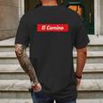 El Camino Red Box Logo Funny Mens Back Print T-shirt Gifts for Men