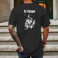 El Chapo Sinaloa Mens Back Print T-shirt Gifts for Men