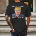 Elect A Clown Expect A Circus Retro Mens Back Print T-shirt Gifts for Men