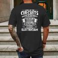 Electrician Sparky Electricity Lord Gift Present Mens Back Print T-shirt Gifts for Men