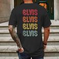 Elvis Name Personalized Funny Retro Vintage Birthday Mens Back Print T-shirt Gifts for Men