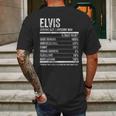 Mens Elvis Nutrition Personalized Name Funny Name Facts Mens Back Print T-shirt Gifts for Men