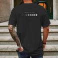 Embrace The Phase Moon Phases Lunar Cycles Design Mens Back Print T-shirt Gifts for Men