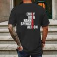 Emily Aria Hanna Spencer Alison Mens Back Print T-shirt Gifts for Men