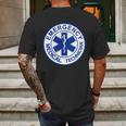 Emt Emergency Medical Technician Logo Mens Back Print T-shirt Gifts for Men