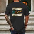 Everybody Love Everybody Retro Mens Back Print T-shirt Gifts for Men