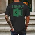 Excel - I Simply Mens Back Print T-shirt Gifts for Men