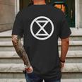 Extinction Rebellion Rebel For Life Climate Change Carbon Mens Back Print T-shirt Gifts for Men