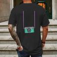 Fake Tourist Camera Graphic Mens Back Print T-shirt Gifts for Men