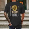 Fantasy Football Last Place 2019 Worst Loser Trophy Mens Back Print T-shirt Gifts for Men