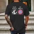 Fc Bayern Munich Is My World Mens Back Print T-shirt Gifts for Men