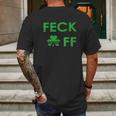 Feck Off Clover Irish St Patrick Day Mens Back Print T-shirt Gifts for Men