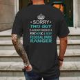 Federal Park Ranger Mens Back Print T-shirt Gifts for Men