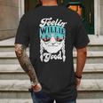 Feeling Willie Good Letter Printed Graphic Mens Back Print T-shirt Gifts for Men