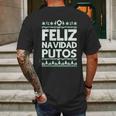 Feliz Navidad Putos Green Mens Back Print T-shirt Gifts for Men