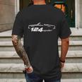 Fiat 124S Spider Mens Back Print T-shirt Gifts for Men