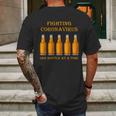 Fighting Virus One Bottle At A Time Mens Back Print T-shirt Gifts for Men